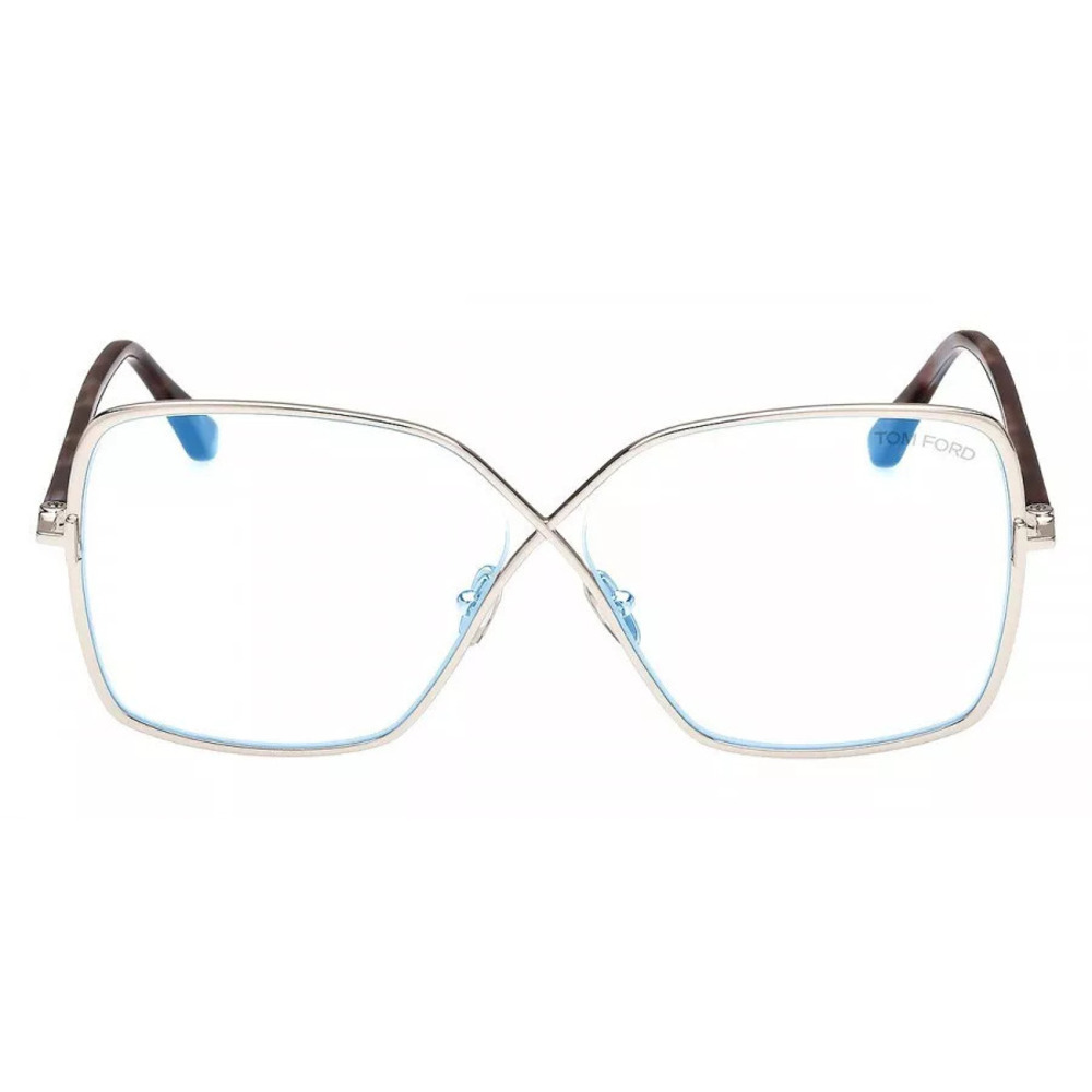 NWT Tom Ford FT5841-B Silver Brown 59mm Eyeglasses - Picture 4 of 5